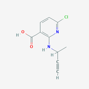 2-[(But-3-yn-2-yl)amino]-6-chloropyridine-3-carboxylic acid