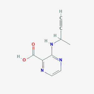 3-[(But-3-yn-2-yl)amino]pyrazine-2-carboxylic acid