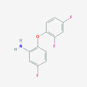 molecular formula C12H8F3NO B1329069 2-(2,4-Difluorophenoxy)-5-fluoroaniline CAS No. 152666-72-3