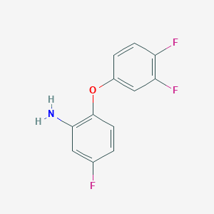 molecular formula C12H8F3NO B1329070 2-(3,4-Difluorophenoxy)-5-fluoroaniline CAS No. 640767-04-0
