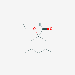 1-Ethoxy-3,5-dimethylcyclohexane-1-carbaldehyde