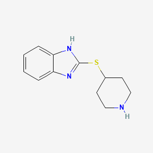 2-(Piperidin-4-ylsulfanyl)-1H-1,3-benzodiazole