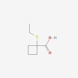 1-(Ethylsulfanyl)cyclobutane-1-carboxylic acid