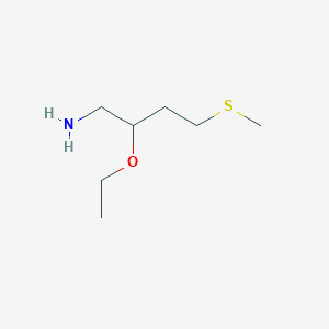 2-Ethoxy-4-(methylsulfanyl)butan-1-amine