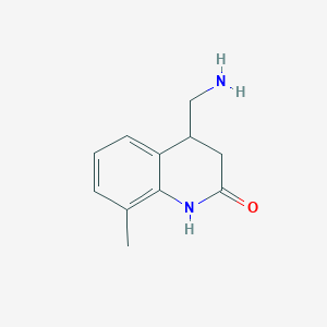 4-(Aminomethyl)-8-methyl-1,2,3,4-tetrahydroquinolin-2-one