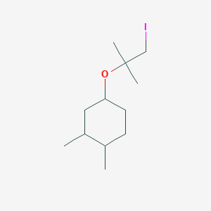 4-[(1-Iodo-2-methylpropan-2-yl)oxy]-1,2-dimethylcyclohexane