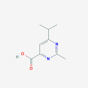 2-Methyl-6-(propan-2-yl)pyrimidine-4-carboxylic acid