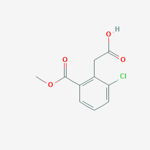 2-[2-Chloro-6-(methoxycarbonyl)phenyl]acetic acid