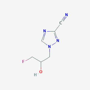 1-(3-Fluoro-2-hydroxypropyl)-1H-1,2,4-triazole-3-carbonitrile