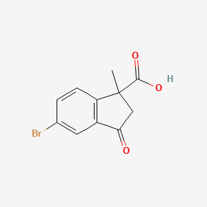 5-Bromo-1-methyl-3-oxo-2,3-dihydro-1H-indene-1-carboxylic acid