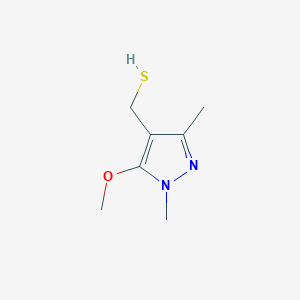 (5-Methoxy-1,3-dimethyl-1H-pyrazol-4-yl)methanethiol