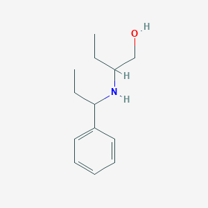 2-[(1-Phenylpropyl)amino]butan-1-ol