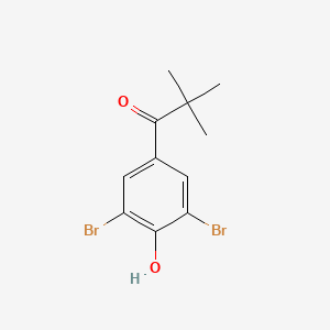 1-(3,5-Dibromo-4-hydroxyphenyl)-2,2-dimethylpropan-1-one