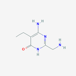 6-Amino-2-(aminomethyl)-5-ethyl-3,4-dihydropyrimidin-4-one