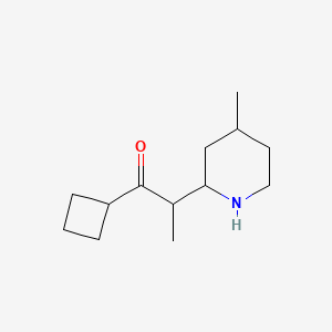 1-Cyclobutyl-2-(4-methylpiperidin-2-yl)propan-1-one