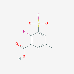 2-Fluoro-3-(fluorosulfonyl)-5-methylbenzoic acid