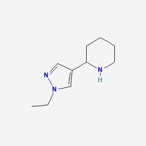 2-(1-ethyl-1H-pyrazol-4-yl)piperidine