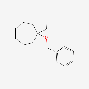 1-(Benzyloxy)-1-(iodomethyl)cycloheptane