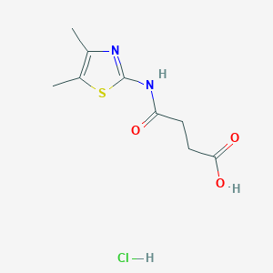 3-[(Dimethyl-1,3-thiazol-2-yl)carbamoyl]propanoic acid hydrochloride