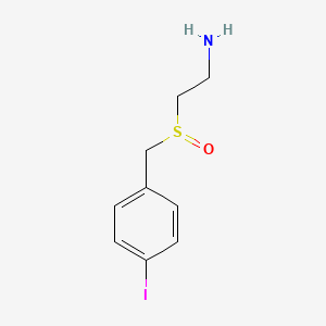 2-[(4-Iodophenyl)methanesulfinyl]ethan-1-amine