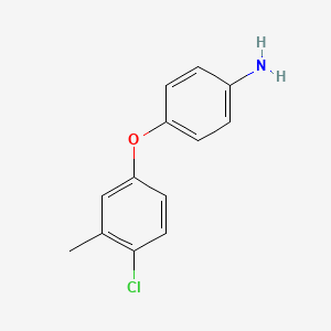 molecular formula C13H12ClNO B1329095 4-(4-Chloro-3-methylphenoxy)aniline CAS No. 57688-18-3