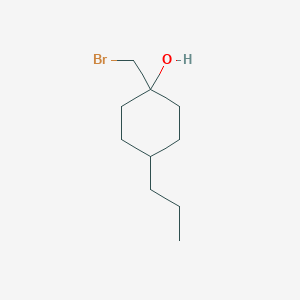 1-(Bromomethyl)-4-propylcyclohexan-1-ol