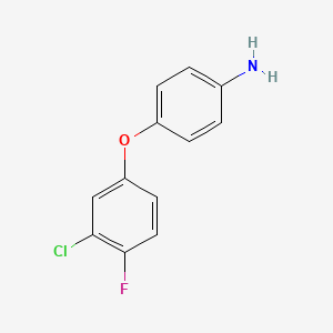 molecular formula C12H9ClFNO B1329097 4-(3-氯-4-氟苯氧基)苯胺 CAS No. 383126-92-9