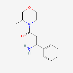 3-Amino-1-(3-methylmorpholin-4-yl)-3-phenylpropan-1-one