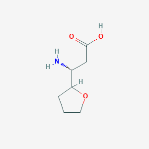 (3R)-3-Amino-3-(oxolan-2-yl)propanoic acid