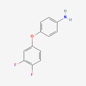molecular formula C12H9F2NO B1329099 4-(3,4-二氟苯氧基)苯胺 CAS No. 383126-84-9