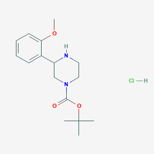 tert-Butyl 3-(2-methoxyphenyl)piperazine-1-carboxylate hydrochloride