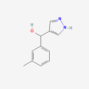 (3-Methylphenyl)(1H-pyrazol-4-yl)methanol