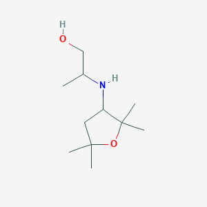 2-[(2,2,5,5-Tetramethyloxolan-3-yl)amino]propan-1-ol