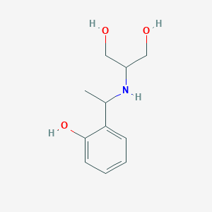 2-{[1-(2-Hydroxyphenyl)ethyl]amino}propane-1,3-diol