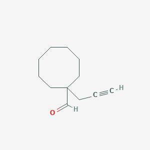 1-(Prop-2-yn-1-yl)cyclooctane-1-carbaldehyde