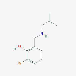 2-Bromo-6-{[(2-methylpropyl)amino]methyl}phenol