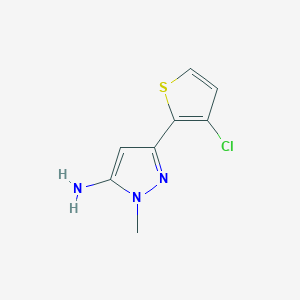 3-(3-Chlorothiophen-2-yl)-1-methyl-1H-pyrazol-5-amine