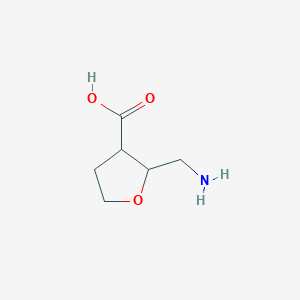 2-(Aminomethyl)oxolane-3-carboxylic acid