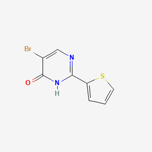 5-Bromo-2-(thiophen-2-yl)-3,4-dihydropyrimidin-4-one