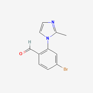 4-Bromo-2-(2-methyl-1H-imidazol-1-YL)benzaldehyde