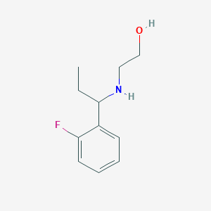 2-{[1-(2-Fluorophenyl)propyl]amino}ethan-1-ol