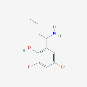 2-(1-Aminobutyl)-4-bromo-6-fluorophenol