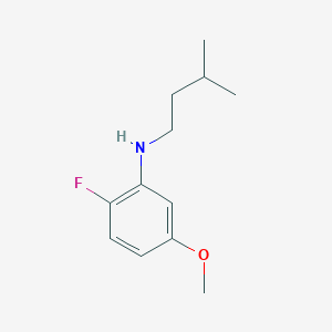 2-Fluoro-5-methoxy-N-(3-methylbutyl)aniline