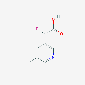 2-Fluoro-2-(5-methylpyridin-3-yl)acetic acid