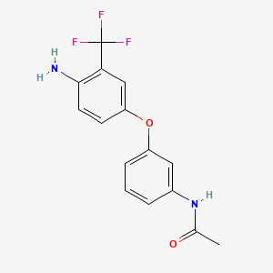 molecular formula C15H13F3N2O2 B1329148 N-{3-[4-氨基-3-(三氟甲基)苯氧基]-苯基}乙酰胺 CAS No. 946698-12-0