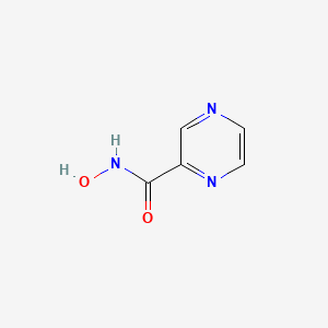 molecular formula C5H5N3O2 B13291553 Pyrazinecarbohydroxamic acid CAS No. 768-06-9