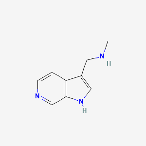 molecular formula C9H11N3 B13291564 Methyl({1H-pyrrolo[2,3-c]pyridin-3-ylmethyl})amine 