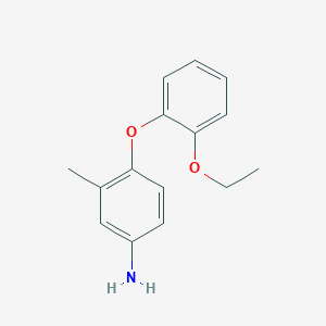 molecular formula C15H17NO2 B1329182 4-(2-乙氧基苯氧基)-3-甲基苯胺 CAS No. 946663-52-1