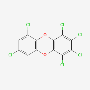 molecular formula C12H2Cl6O2 B1329230 1,2,3,4,6,8-六氯二苯并-对-二噁英 CAS No. 58200-67-2