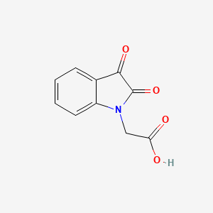 molecular formula C10H7NO4 B1329232 (2,3-二氧代-2,3-二氢-吲哚-1-基)-乙酸 CAS No. 60705-96-6